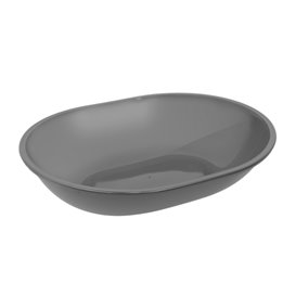 Miska wielokrotnego użytku PP Bio Grey „Revolve” Owal 1000ml 22x17,4x5cm (144 sztuk)