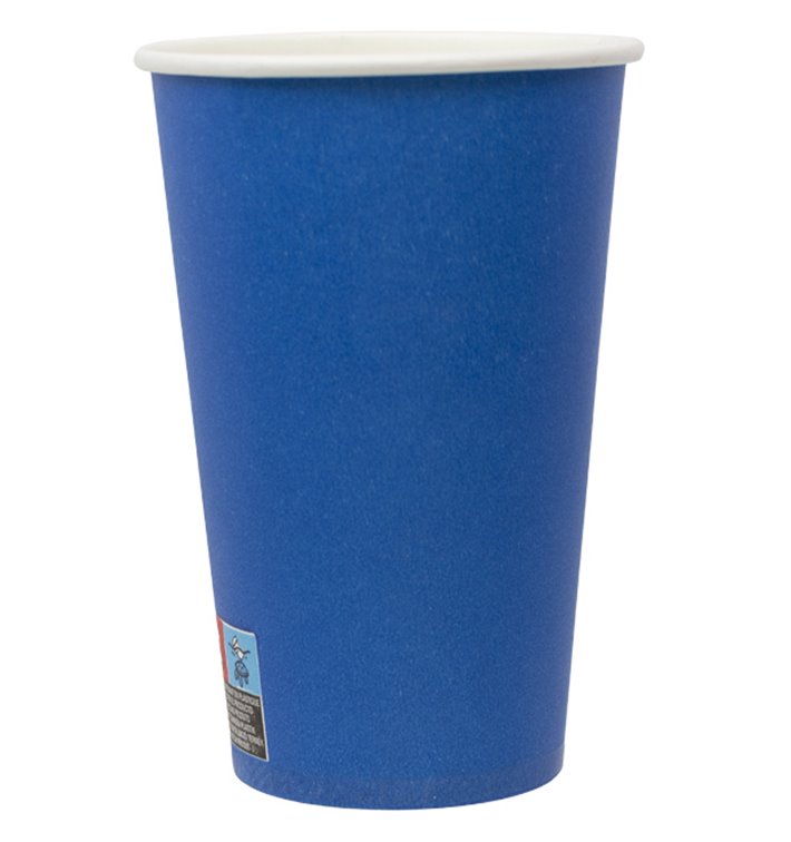 Kubek kartonowy „Colours” Blue 600ml Ø9,4cm (20 Sztuk)