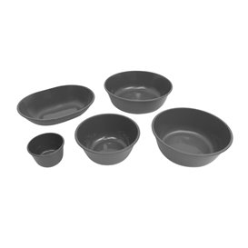 Miska wielokrotnego użytku PP Bio Grey „Revolve” Owal 1000ml 22x17,4x5cm (144 sztuk)