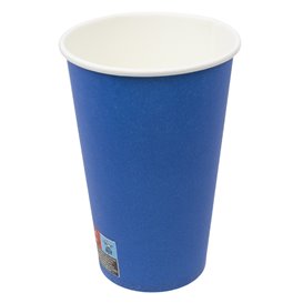 Kubek kartonowy „Colours” Blue 600ml Ø9,4cm (20 Sztuk)