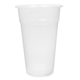 Kubek Plastikowy Wielokrotnego Użytku Przezroczysty 550ml Ø9,0cm (75 Sztuk)