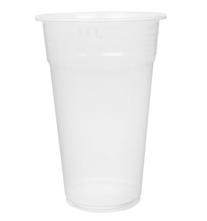 Kubek Plastikowy Wielokrotnego Użytku Przezroczysty 550ml Ø9,0cm (75 Sztuk)