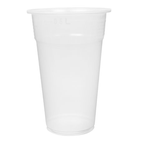 Kubek Plastikowy Wielokrotnego Użytku Przezroczysty 550ml Ø9,0cm (75 Sztuk)