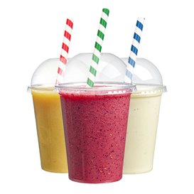 Słomki Proste Papierowe do Slushie Asortyment Ø10mm 21cm (2400 Sztuk)