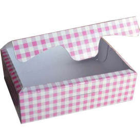 Pudełka Cukiernicze Kartonowe 25,8x18,9x8cm 2Kg Różowe (25 Sztuk)