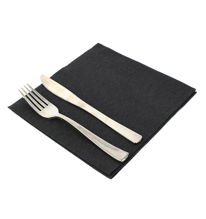 Airlaid Napkin Black 40x40cm 