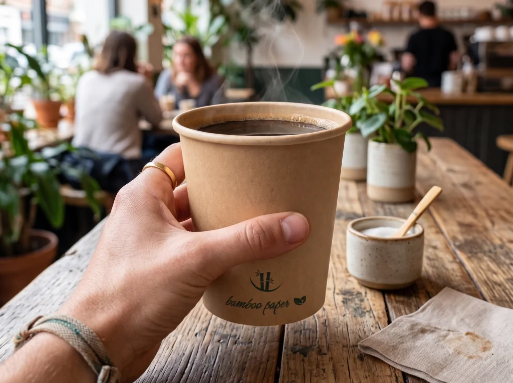 Nowy kubek Monouso® z karton bambusowy: innowacyjność, wytrzymałość i elegancja do gorących napojów ☕